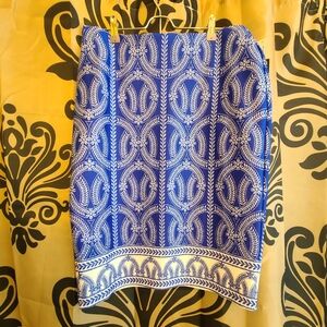 NYCC Blue/white pattern skirt